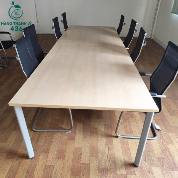 ban lam viec cu 1m2x1m8x75cm chan sat 1