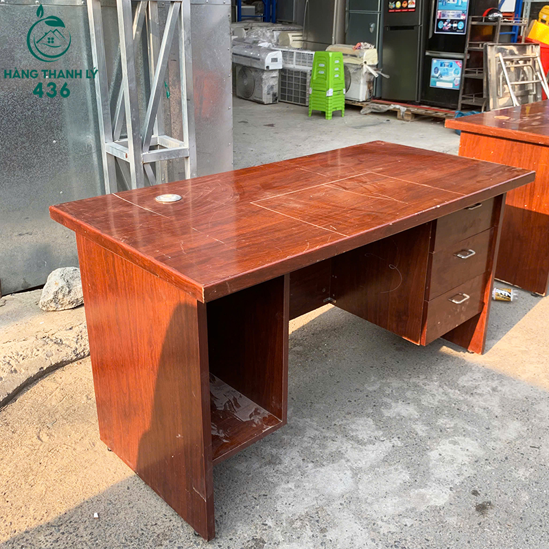 ban-lam-viec-cu-1m4x70cmx75cm-mau-nau-co-hoc-tu-mau-2-3 Bàn Làm Việc Cũ 1M4X70CMX75CM Màu Nâu Có Hộc Tủ