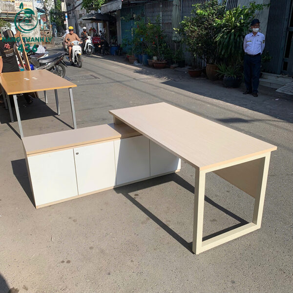 ban lam viec cu 1m6x60cmx1m6 thiet ke chu l kem tu phu 4