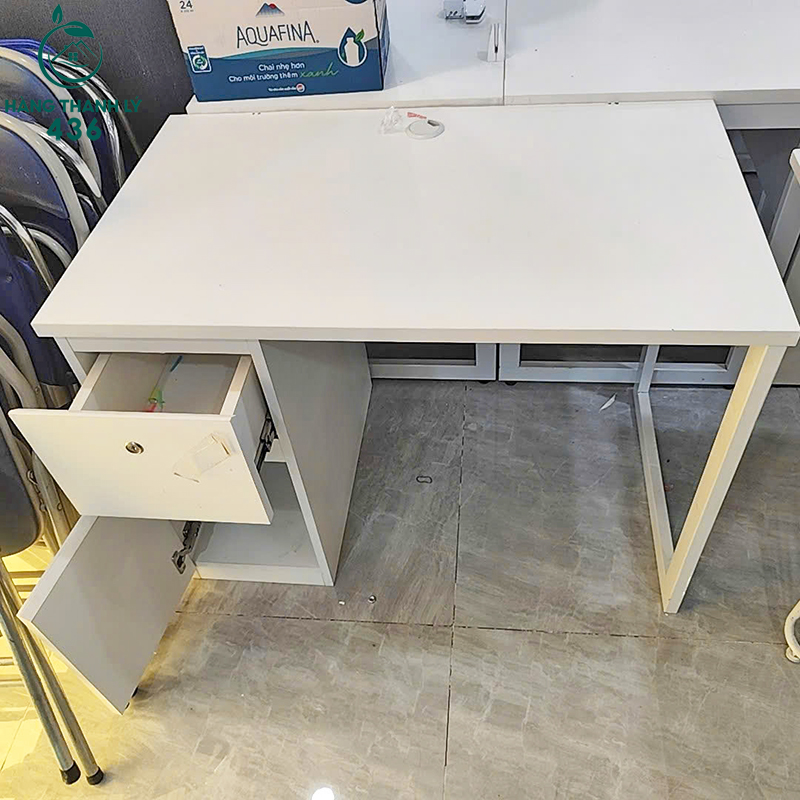 Bàn Làm Việc Cũ Gỗ MDF Màu Trắng 1MX60CM ban-lam-viec-cu-go-mdf-mau-trang-1mx60cm-1 Bàn Làm Việc Cũ Gỗ MDF Màu Trắng 1MX60CM