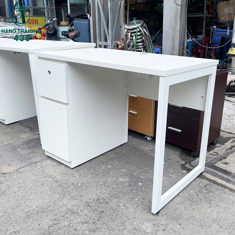 Bàn Làm Việc Cũ Gỗ MDF Màu Trắng 1MX60CM ban-lam-viec-cu-go-mdf-mau-trang-1mx60cm-2 Bàn Làm Việc Cũ Gỗ MDF Màu Trắng 1MX60CM
