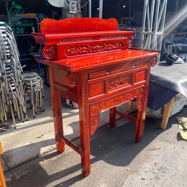 ban tho cu go tu nhien mau do cham khac 2