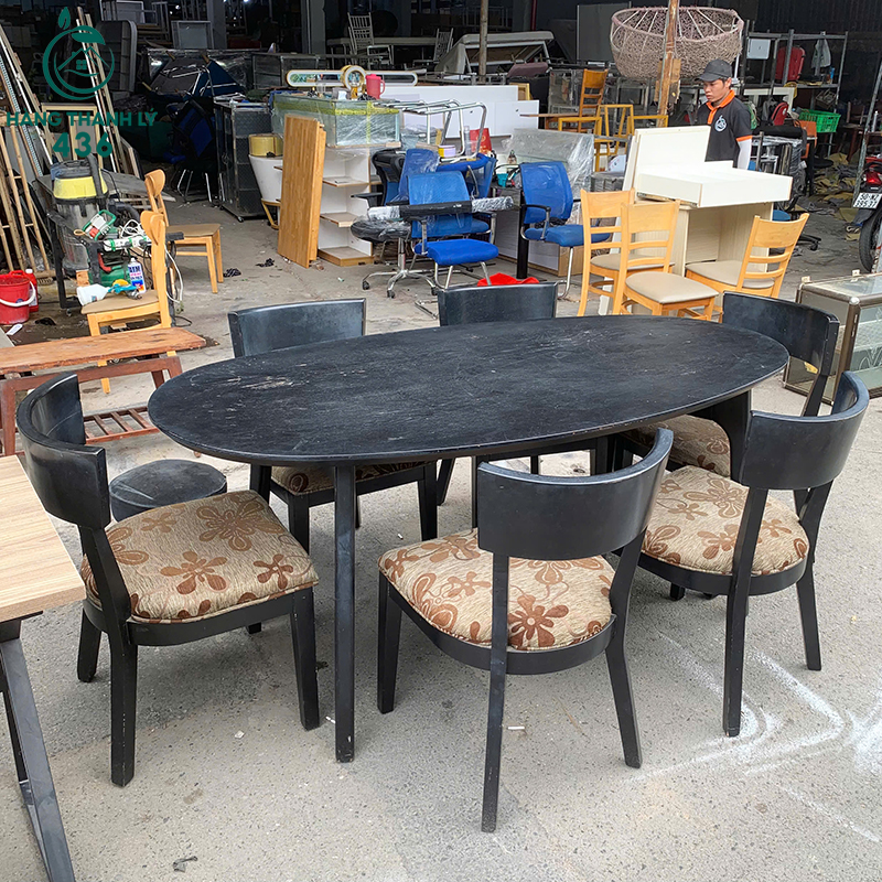 Bộ Bàn Ăn Cũ 6 Ghế 1M8X96CM Bọc Đệm Hoa Văn bo-ban-an-cu-6-ghe-1m8x96cm-boc-dem-hoa-van-2 Bộ Bàn Ăn Cũ 6 Ghế 1M8X96CM Bọc Đệm Hoa Văn