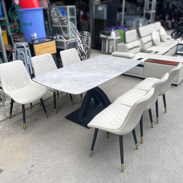 bo ban an cu mat da 6 ghe boc da hien dai 3