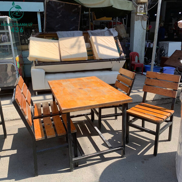 bo ban an go cu 4 ghe mat van go chac chan 2