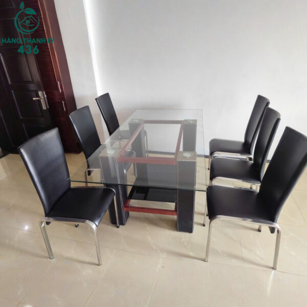 bo-ban-an-mat-kinh-6-ghe-boc-da-cu (2) bo ban an mat kinh 6 ghe boc da cu 2