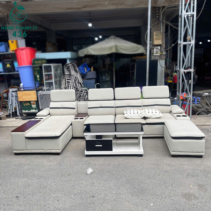 Bộ Sofa Cũ 3M3X1M8 Bọc Da Màu Kem Sang Trọng bo-sofa-cu-3m3x1m8-boc-da-mau-kem-sang-trong-2 Bộ Sofa Cũ 3M3X1M8 Bọc Da Màu Kem Sang Trọng