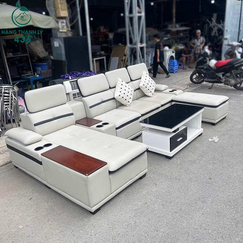 Bộ Sofa Cũ 3M3X1M8 Bọc Da Màu Kem Sang Trọng bo-sofa-cu-3m3x1m8-boc-da-mau-kem-sang-trong-5 Bộ Sofa Cũ 3M3X1M8 Bọc Da Màu Kem Sang Trọng