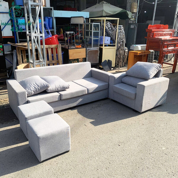 bo sofa cu vai xam kem ghe don nho 1