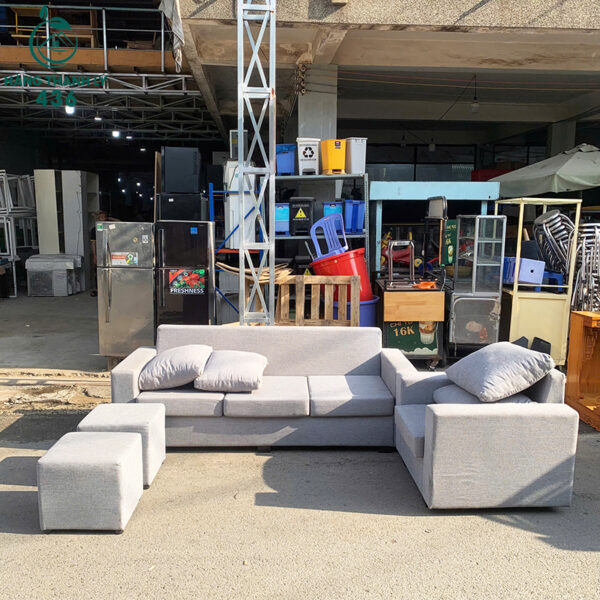 bo sofa cu vai xam kem ghe don nho 3