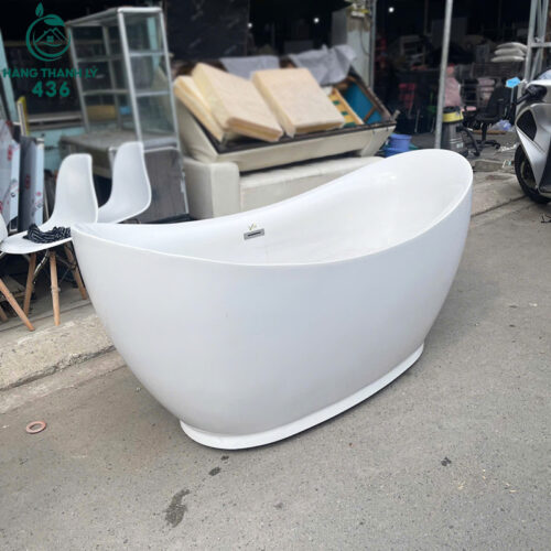 Bồn Tắm Nhựa Trắng Cũ Kiểu Dáng Hình Thuyền 2 bon tam nhua trang cu kieu dang hinh thuyen 3