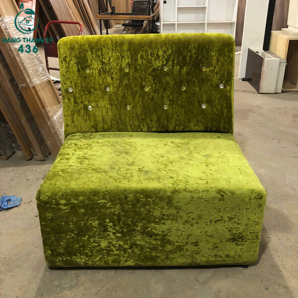ghe sofa don cu boc nhung mau xanh com 3
