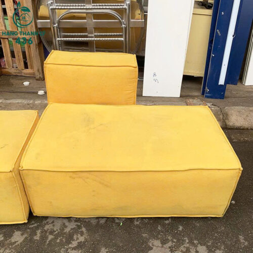 Ghế Sofa Đơn Cũ Bọc Đệm Màu Vàng ( Nhiều Mẫu ) 4 ghe sofa don cu boc ni mau vang noi bat 3