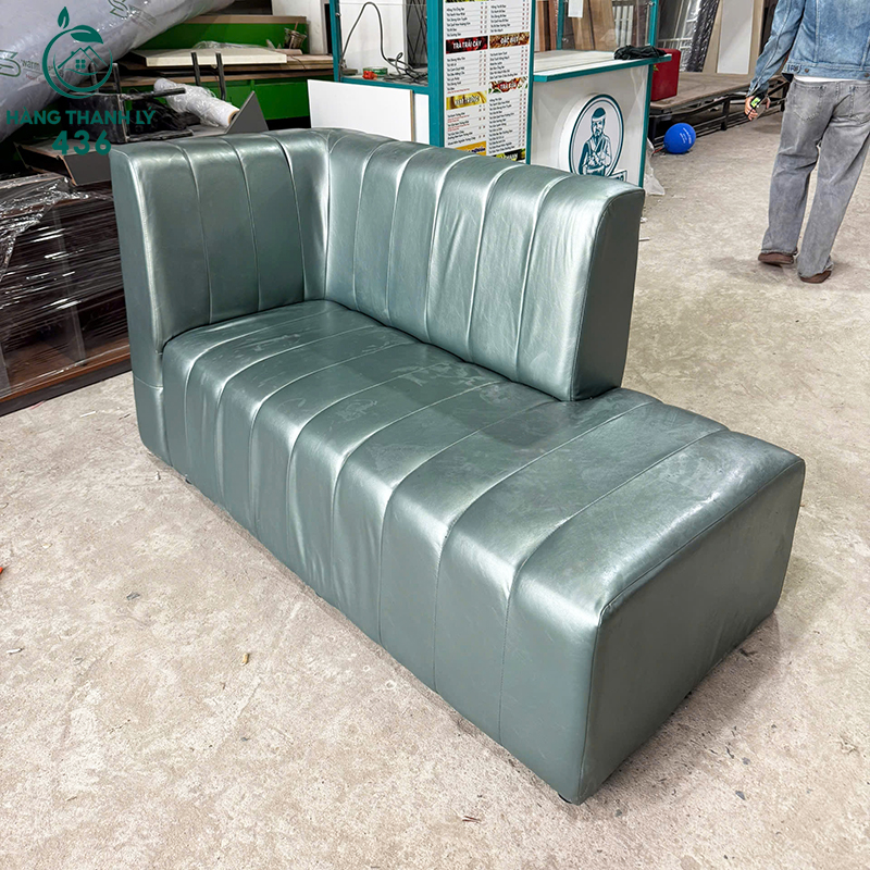 Ghế Sofa Góc Cũ 1M6X73CMX90CM Bọc Da Màu Xanh ghe-sofa-goc-cu-1m6x73cmx90cm-boc-da-mau-xanh-1 Ghế Sofa Góc Cũ 1M6X73CMX90CM Bọc Da Màu Xanh