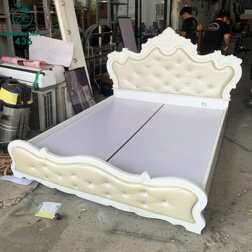 giuong ngu cu mau trang ket hop da boc 2