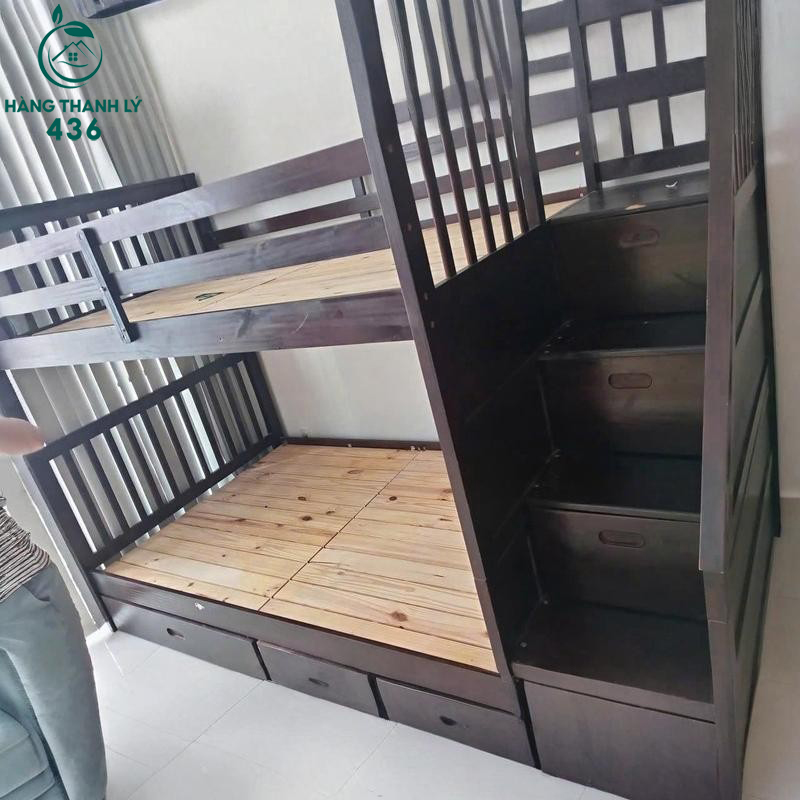 Giường Tầng Cũ Màu Nâu Đậm Có Hộc Kéo Tiện Lợi giuong-tang-cu-mau-nau-dam-co-hoc-keo-tien-loi Giường Tầng Cũ Màu Nâu Đậm Có Hộc Kéo Tiện Lợi