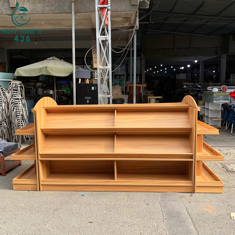 Kệ Trưng Bày Cũ 3M1X1MX1M35 2 Mặt Bằng Gỗ Nhiều Tầng ke-trung-bay-cu-2-mat-bang-go-nhieu-tang-1 Kệ Trưng Bày Cũ 3M1X1MX1M35 2 Mặt Bằng Gỗ Nhiều Tầng