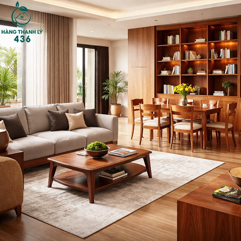 khong-gian-noi-that-sang-trong-voi-go-tu-nhien-tao-nen-ve-dep-hien-dai-va-am-cung Gỗ Tự Nhiên Là Gì? Tìm Hiểu Các Loại Gỗ Tự Nhiên Phổ Biến Nhất Trong Nội Thất