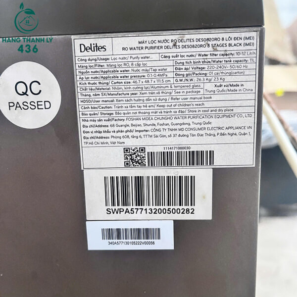 Máy Lọc Nước RO Delites Cũ 8 Lõi Tiện Dụng