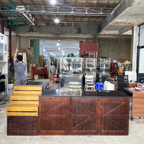 quay-le-tan-cu-2m45x1m9x80cm-chu-l-mat-da-den-2-1-500x500 Thanh Lý Bàn Ghế Cũ, Mua Bán Đồ Nội Thất Cũ Giá Rẻ TPHCM