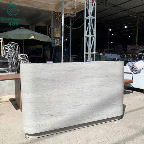 Quầy Thu Ngân Cũ 1M85X60CMX1M1 Màu Xám Xi Măng 5 quay thu ngan cu 1m85x60cmx1m1 mau xam xi mang 1