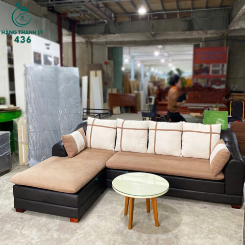 sofa goc chu l cu 2m5x1m6 boc ni mau nau kem 7
