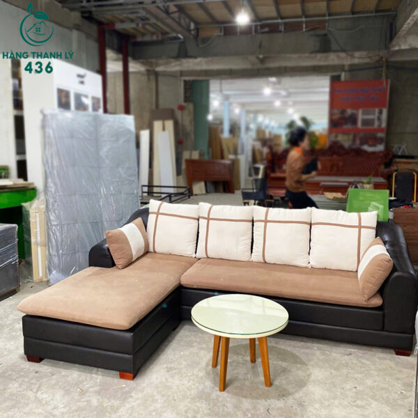 sofa goc chu l cu 2m5x1m6 boc ni mau nau kem 7