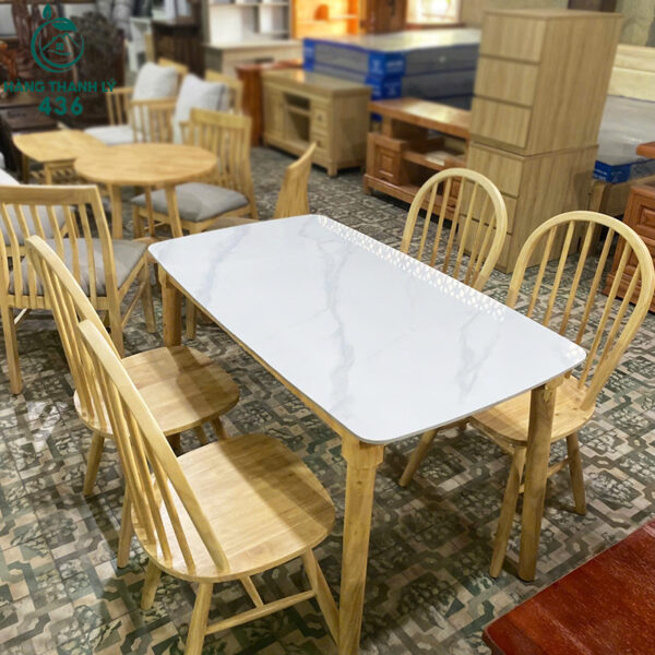 thanh ly bo ban an mat da chan go moi 99 1