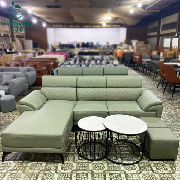 thanh ly bo sofa goc chu l mau xanh moi 99 1