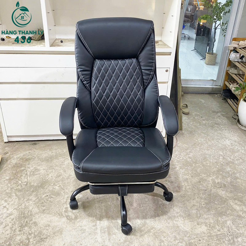 Thanh Lý Ghế Giám Đốc Bọc Da Màu Đen Có Gác Chân Mới 99% thanh-ly-ghe-giam-doc-boc-da-mau-den-co-gac-chan-moi-99-5 Thanh Lý Ghế Giám Đốc Bọc Da Màu Đen Có Gác Chân Mới 99%
