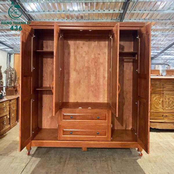 thanh ly tu quan ao go huong da 4 canh moi 99 4