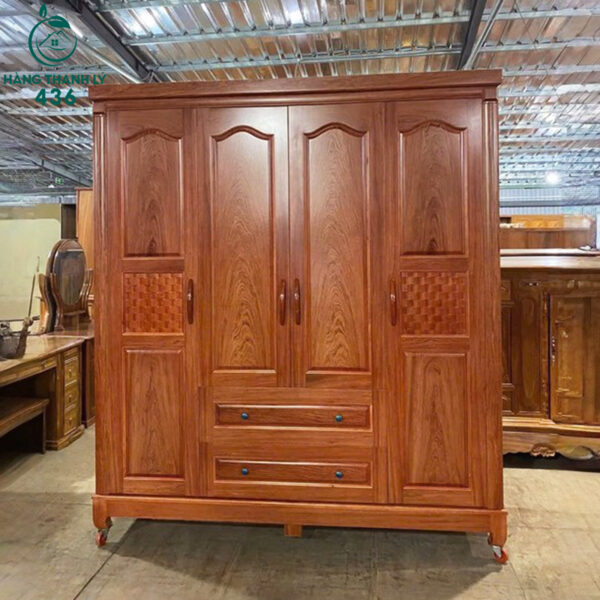 thanh ly tu quan ao go huong da 4 canh moi 99 5