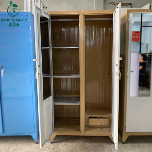 thanh ly tu quan ao sat x1m8 2 canh co guong moi 99 nhieu mau 4