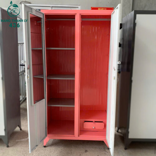 thanh ly tu quan ao sat x1m8 2 canh co guong moi 99 nhieu mau 6