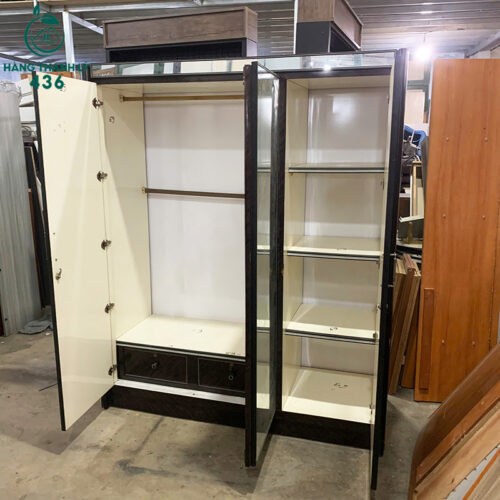 tu-ao-3-canh-cu-mau-nau-den-co-guong-soi-1-500x500 Thanh Lý Bàn Ghế Cũ, Mua Bán Đồ Nội Thất Cũ Giá Rẻ TPHCM