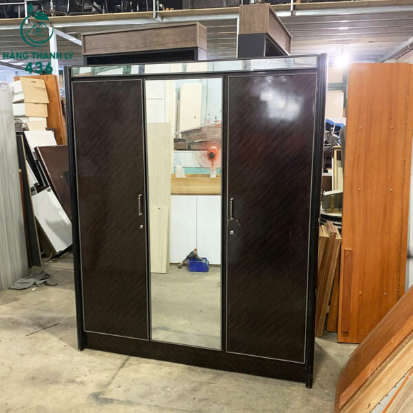 tu ao 3 canh cu mau nau den co guong soi 2