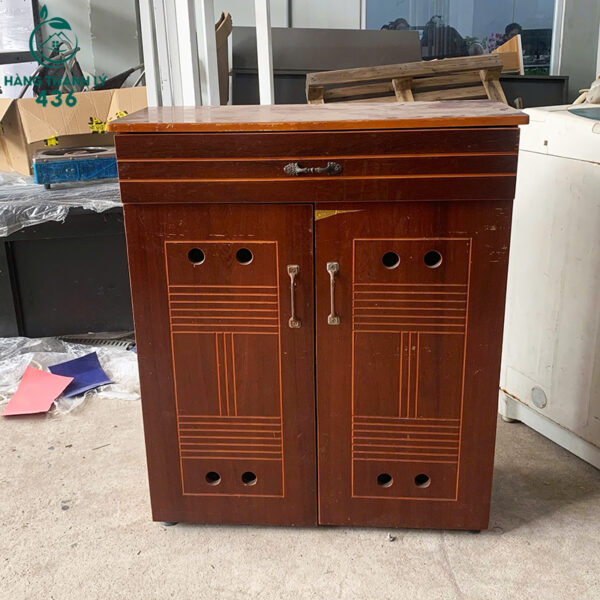 tu giay cu go van go nau kem ngan keo tien dung 4