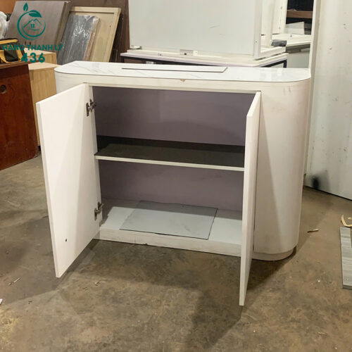 Tủ Giày Màu Trắng Cũ Gỗ Công Nghiệp 2 tu giay mau trang cu go cong nghiep 1