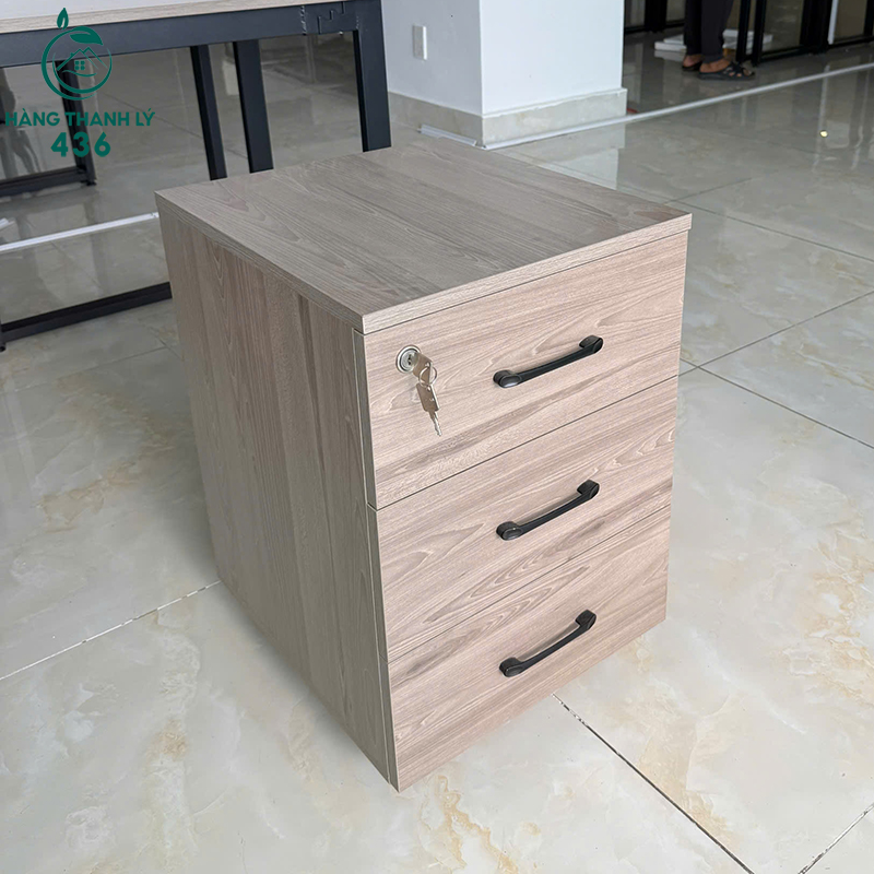 Tủ Hồ Sơ Cá Nhân Cũ 3 Ngăn Vân Gỗ Có Khoá 8 tu ho so ca nhan cu 3 ngan van go 3