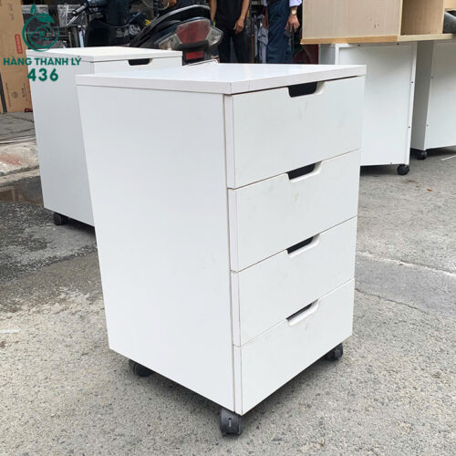 Tủ Hồ Sơ Cũ Màu Trắng 4 Ngăn Có Bánh Xe 4 tu ho so cu mau trang 4 ngan co banh xe 1