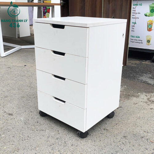 Tủ Hồ Sơ Cũ Màu Trắng 4 Ngăn Có Bánh Xe 3 tu ho so cu mau trang 4 ngan co banh xe 4