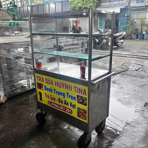 tu kinh cu 3 tang inox co ngan keo va canh tu duoi 3