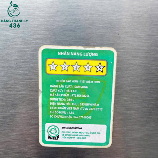 tu lanh samsung 380l inverter mau xam sang trong cu 2