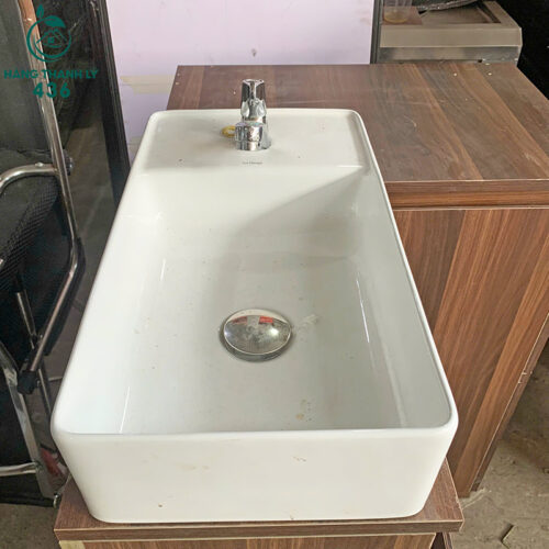 Tủ Lavabo Góc L Cũ Màu Vân Gỗ Sang Trọng 3 tu lavabo goc l cu mau van go sang trong 2