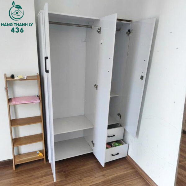 tu nhua cu 1mx1m8x45cm 3 canh 2 ngan keo 3