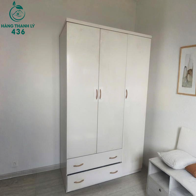 Tủ Quần Áo Cũ 1M2X2MX55CM Màu Trắng 3 Cánh tu-quan-ao-cu-1m2x2mx55cm-mau-trang-3-canh-3 Tủ Quần Áo Cũ 1M2X2MX55CM Màu Trắng 3 Cánh