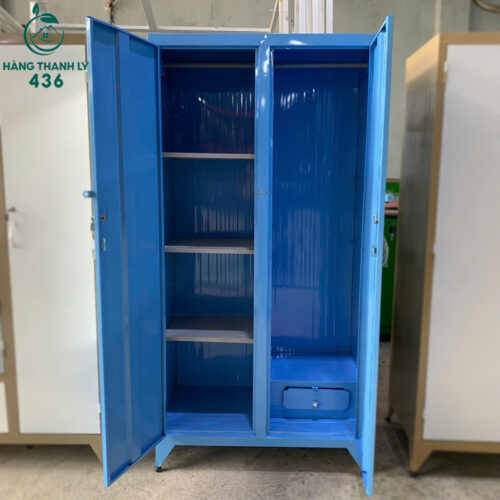 tu quan ao sat 1m8x88cm 2 canh co guong ben trong nhieu mau moi 99 8