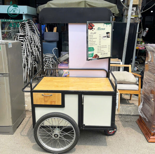 xe ban hang cu 1m2x75cmx60cm mat ban go tien loi 1