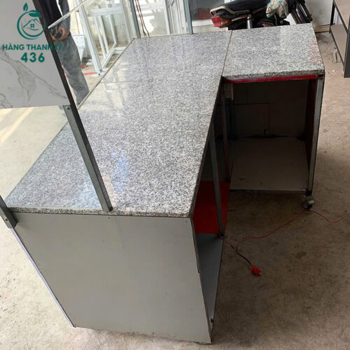 Xe Bán Hàng Cũ Góc L 1M7X1M2X95CM Phối Mặt Đá