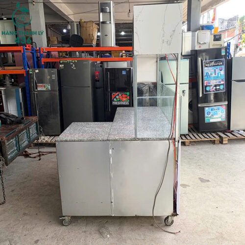 Xe Bán Hàng Cũ Góc L 1M7X1M2X95CM Phối Mặt Đá